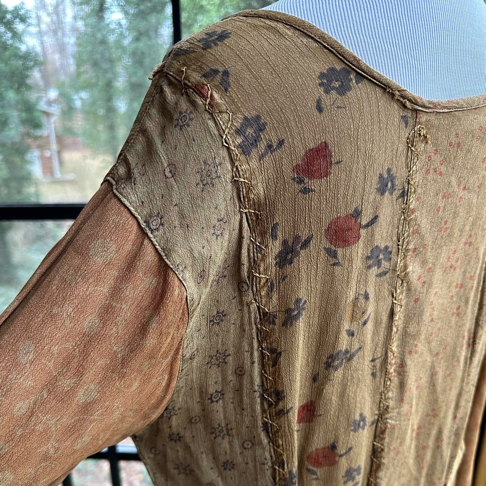 Vintage Sacred Threads Maxi Boho Patchwork Hippie… - image 7